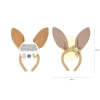 Veľkonočná čelenka zajačie uši s mašličkou béžová