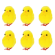 Veľkonočná dekorácia kuriatka žlté 6 ks
