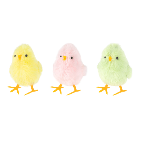 Veľkonočná dekorácia kuriatko 10 cm mix farieb