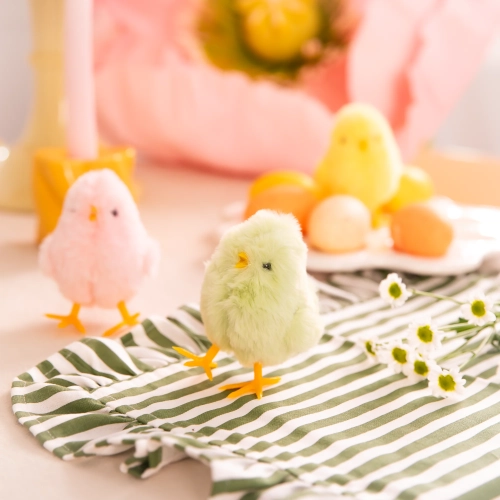 Decorațiune de Paște puișor 10 cm, culori asortate