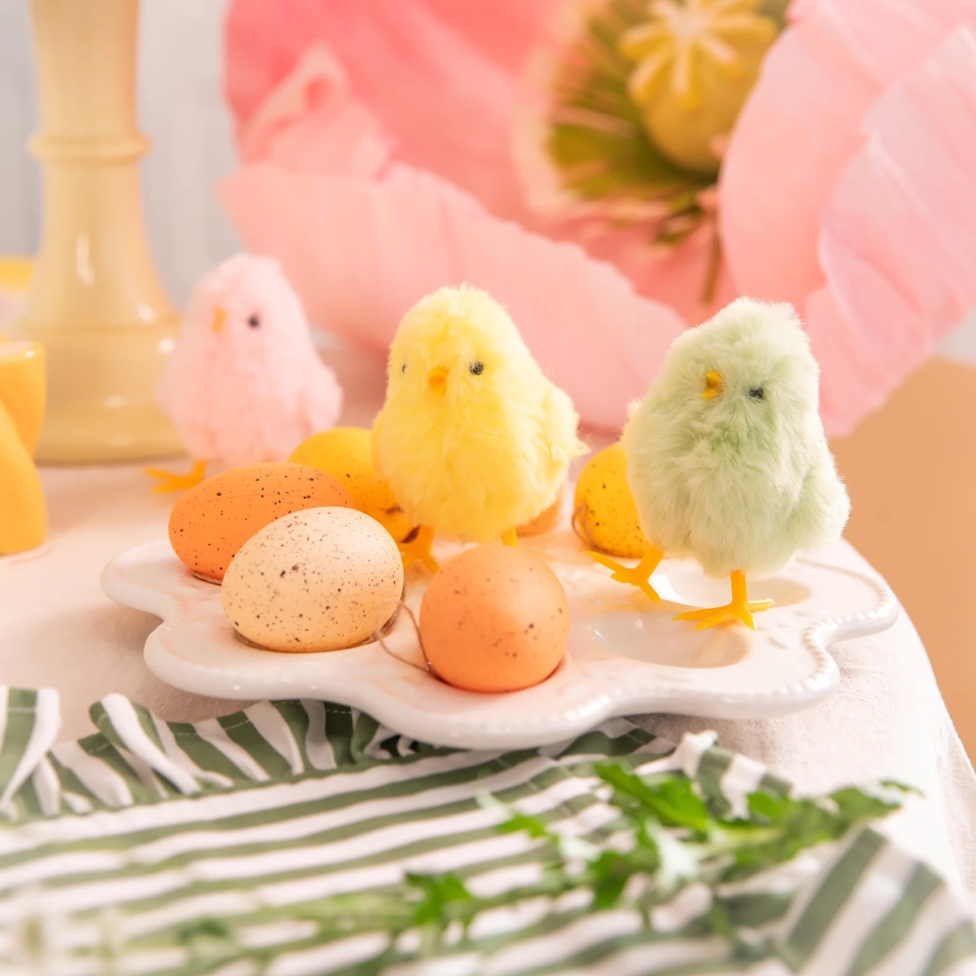 Decorațiune de Paște puișor 10 cm, culori asortate