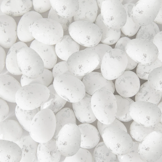 Veľkonočná dekorácia mini vajíčka biele 50 ks