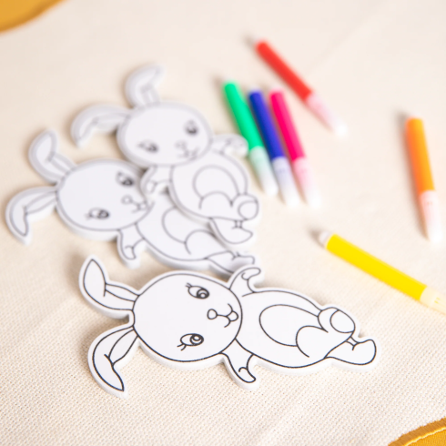 Veľkonočná dekorácia zajačiky na maľovanie 3 ks