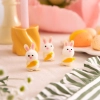 Decorațiune de Paște iepuraș cu morcov, set 3 bucăți
