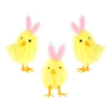 Decorațiune de Paște puișor galben iepuraș 10 cm