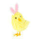Veľkonočná dekorácia žlté kuriatko zajac 10 cm