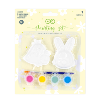 Veľkonočná dekoračná sada na maľovanie kuriatko a zajačik