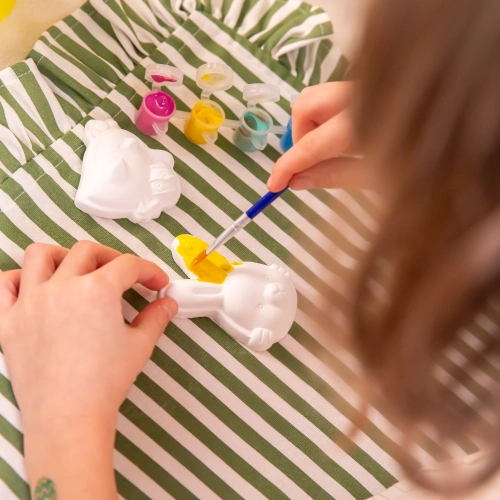 Set decorativ de Paște pentru pictat puișor și iepuraș