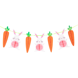 Veľkonočná závesná girlanda honeycomb 100 cm