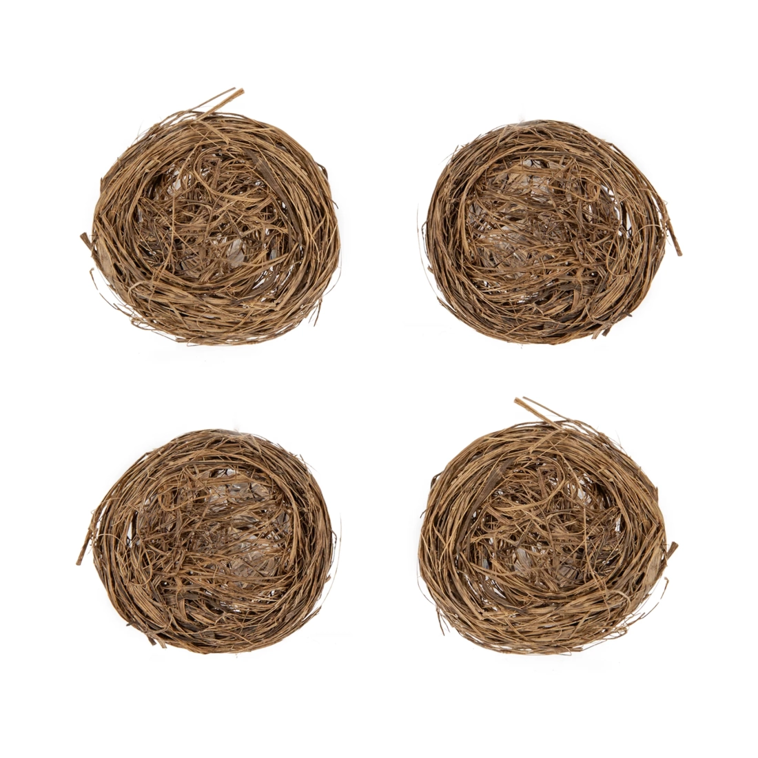 Decorațiuni de Paște cuiburi maro, set 4 bucăți