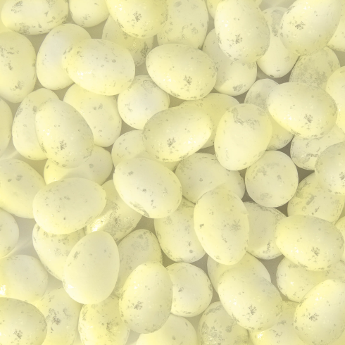 Veľkonočné dekorácie mini vajíčka ecru 50 ks