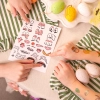 Abțibilduri de Paște pentru ouă – fețe haioase, 1 set