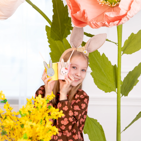 Veľkonočné party poháre zajacik mix farieb 6 ks