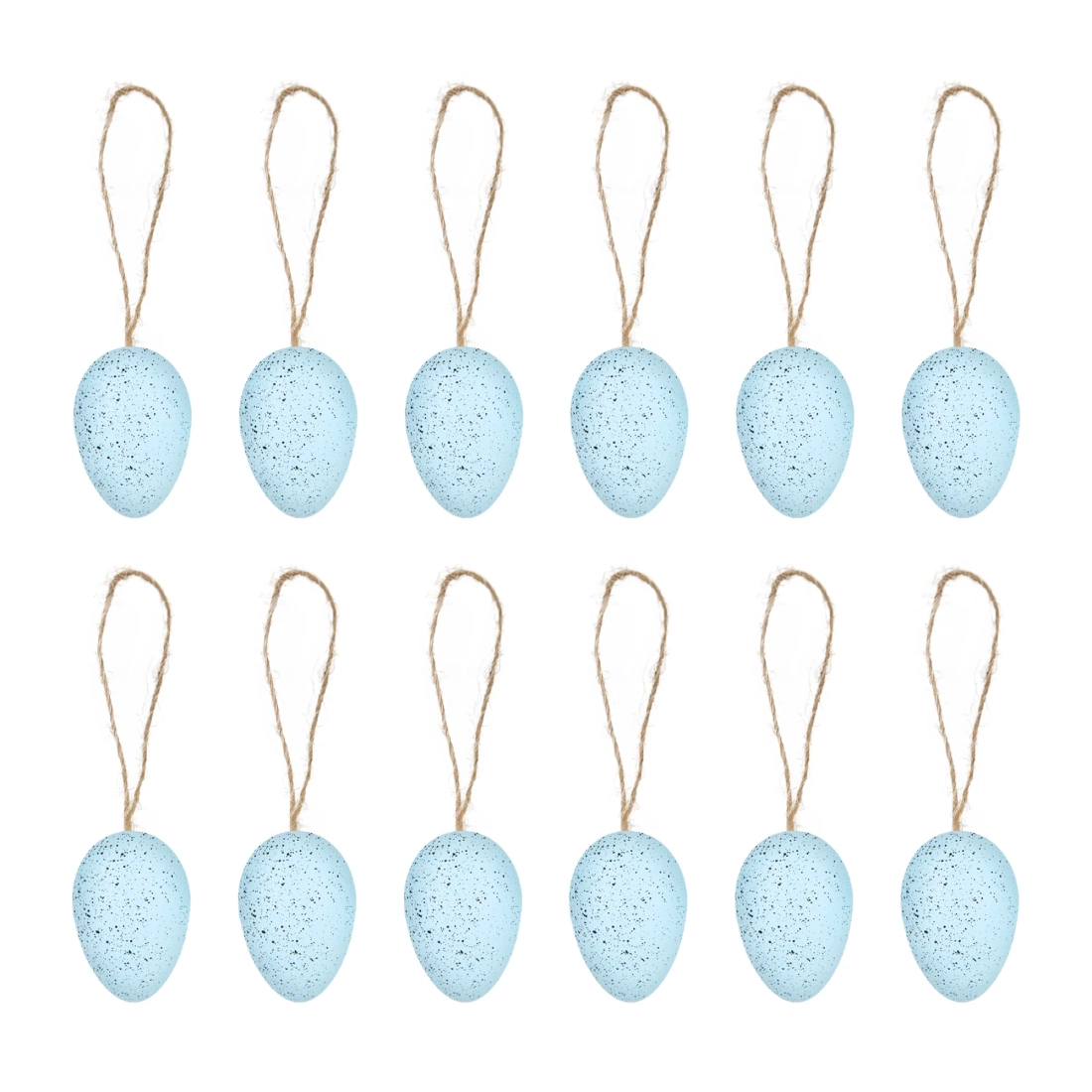 Decorațiuni de Paște suspendate ouă albastre, set 12 buc.
