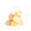 Ouă de Paște din plastic, suspendate, portocalii, set 6 buc.