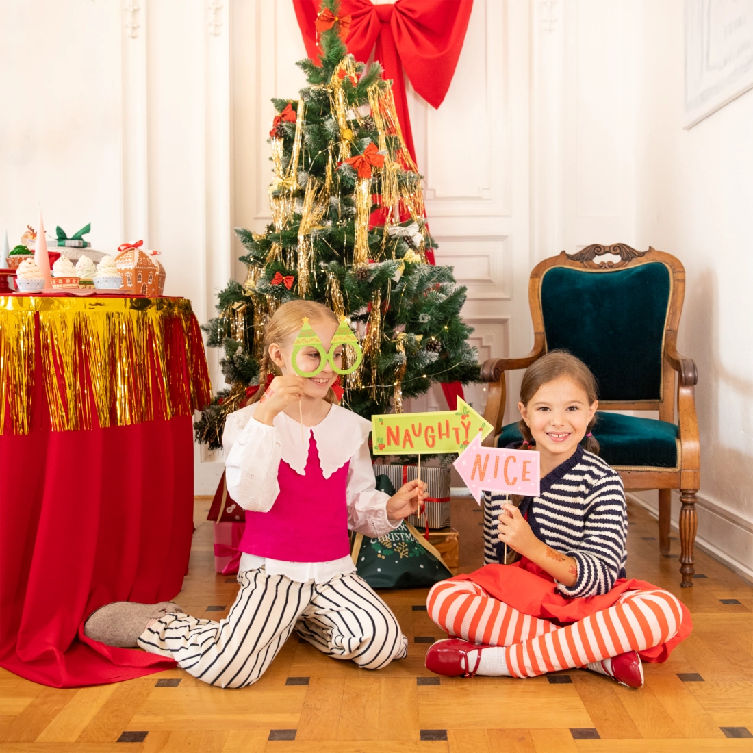 Karácsonyi fotórekvizitek fotózáshoz – 13 darabos készlet