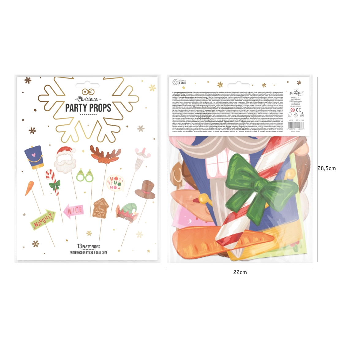 Karácsonyi fotórekvizitek fotózáshoz – 13 darabos készlet