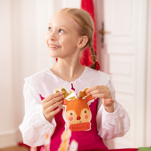 Șervețele de hârtie de Crăciun cu motiv ren, set 10 bucăți