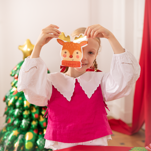 Șervețele de hârtie de Crăciun cu motiv ren, set 10 bucăți