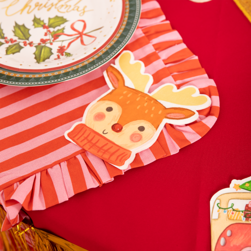 Șervețele de hârtie de Crăciun cu motiv ren, set 10 bucăți