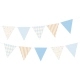 Zastavica girlanda Baby modra 190x17 cm