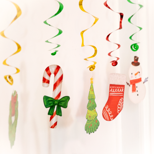 Karácsonyi forgók mix, 6 db