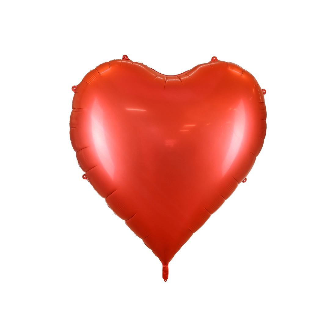 XXL piros fólia lufi Szív 136 × 129 cm, levegővel fújható