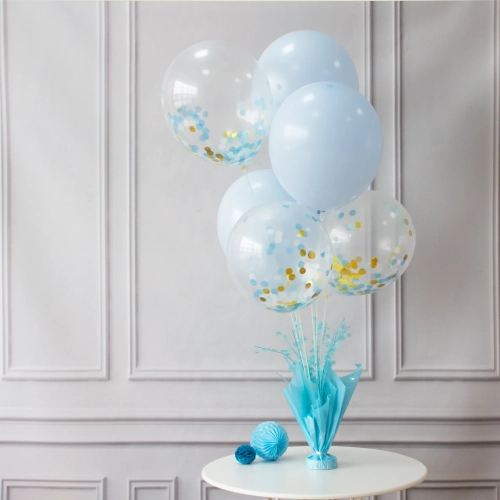 Greutate albastră pentru 6 baloane cu bețe