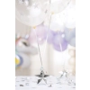 Greutate pentru baloane în formă de stea, argintie, plastic, 175 g, 10x11 cm