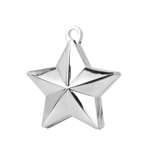 Závaží na balónky hvězda stříbrná