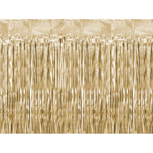 Satenasti zlat party zaves 100x200 cm – razkošna dekoracija