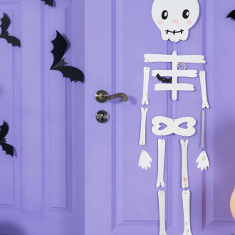 Függő dekoráció – színes csontváz, 110 cm, összeszerelő készlet