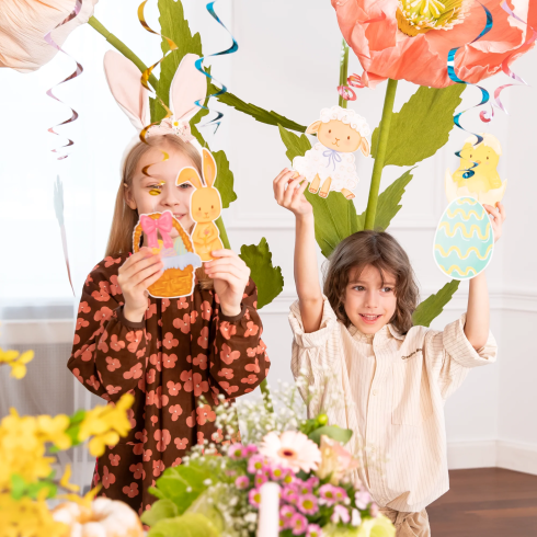 Závesná dekorácia wirujące špirály Veľká noc mix 6 ks