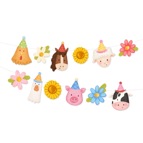 Závesná girlanda farma 190x24 cm