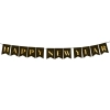 Závesná girlanda Happy New Year čierna 250 cm