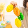 Ghirlandă suspendată cu ouă de Paște din hârtie 300 cm