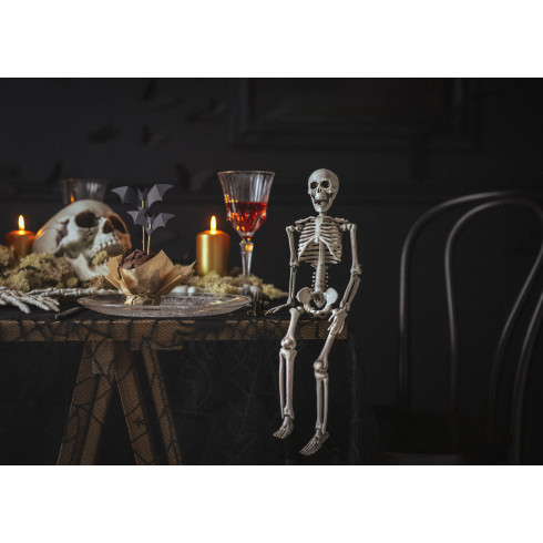Függő halloween dekoráció csontváz 40 cm – élethű műanyag