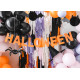 Függő papír dekoráció, fekete denevér 45x17 cm – Halloween díszítőelem