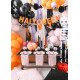 Függő papír dekoráció, fekete denevér 45x17 cm – Halloween díszítőelem