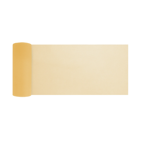 Závesná party dekorácia tylová žltá 15x900 cm