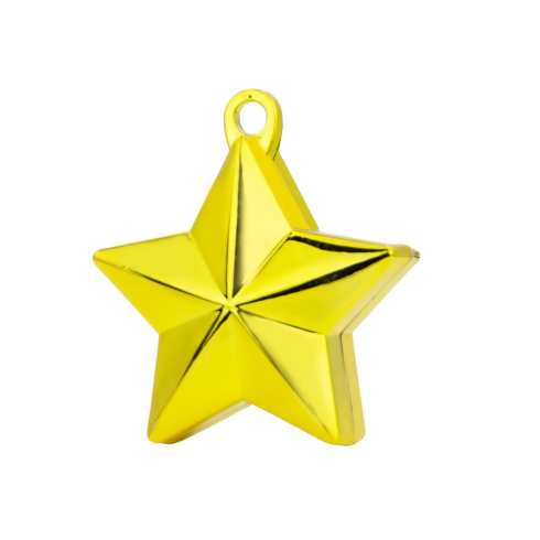 Závesné ťažítko na balóny hviezda zlatá