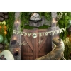 Banner da appendere Happy Birthday Jurassic World in carta 45 x 165 cm