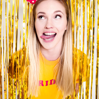 Zlata bleščeča folija zavese 0,9 × 2,5 m – sijoča dekoracija za zabave