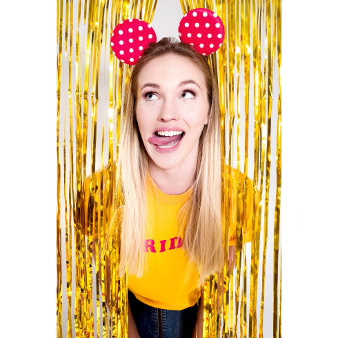 Zlata bleščeča folija zavese 0,9 × 2,5 m – sijoča dekoracija za zabave