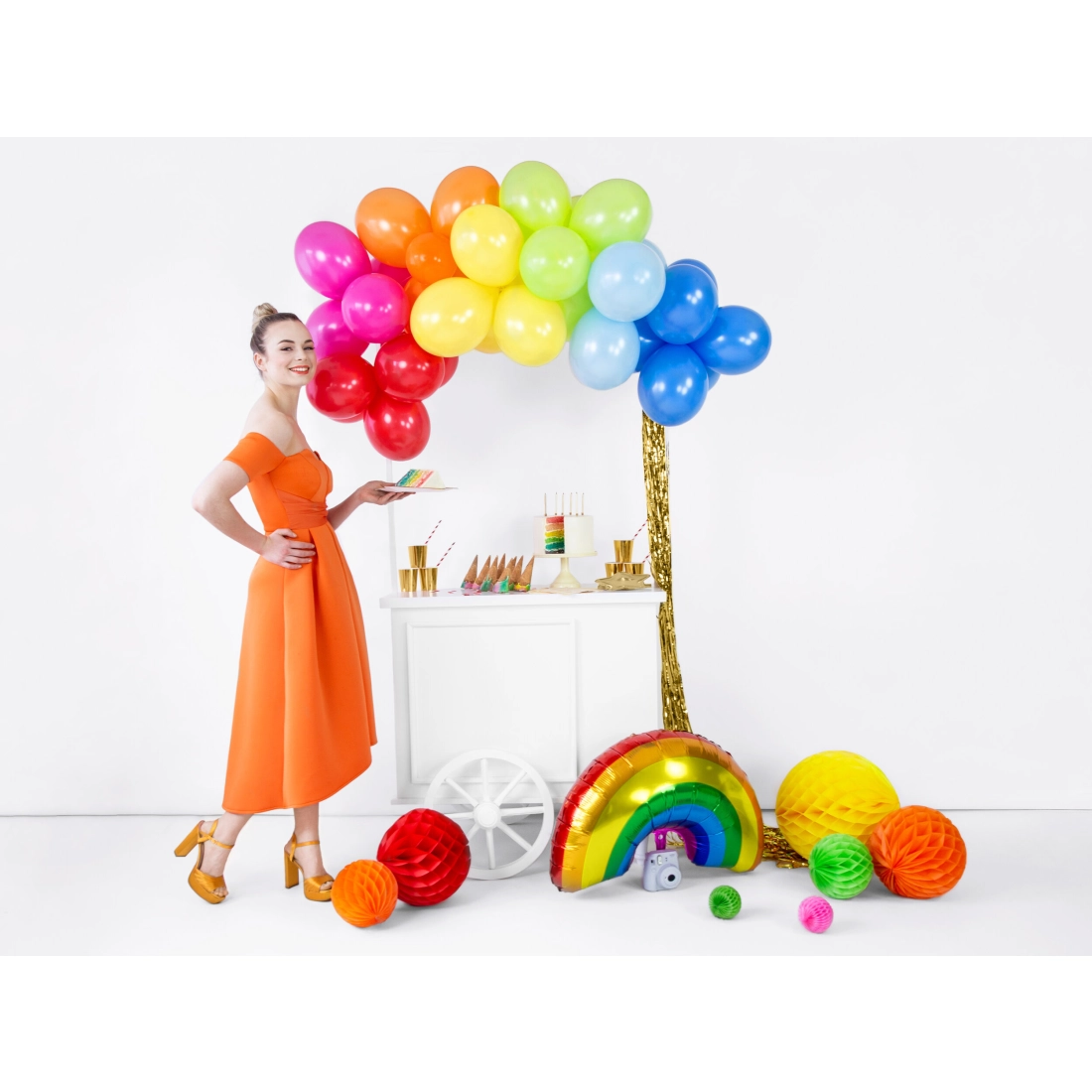 Perdea din folie aurie 0,9 x 2,5 m – decorațiune strălucitoare pentru petreceri