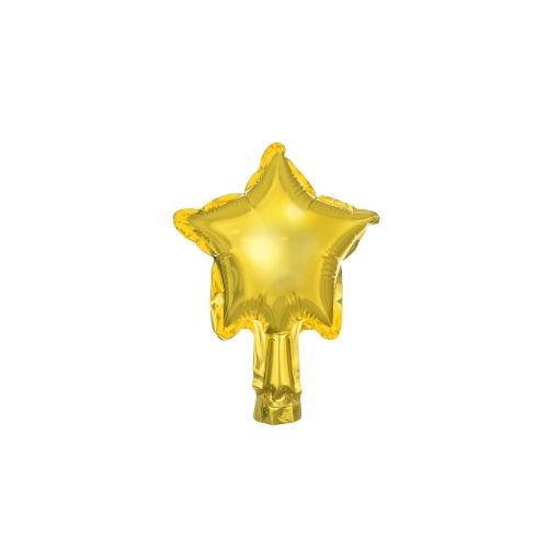 Arany fólia lufi csillag 12 cm – 25 db-os ünnepi szett
