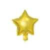 Zlati folija baloni v obliki zvezde 25 cm – komplet 25 kosov za zabavo
