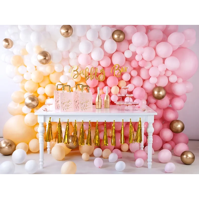 Arany fényes lufik 30 cm – 10 darabos készlet ünnepre és bulira