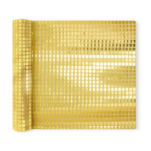 Arany flitteres asztalterítő 275 x 28 cm – négyszögletes dekoratív futó Arany flitteres asztalterítő 275 x 28 cm – négyszögletes dekoratív futó