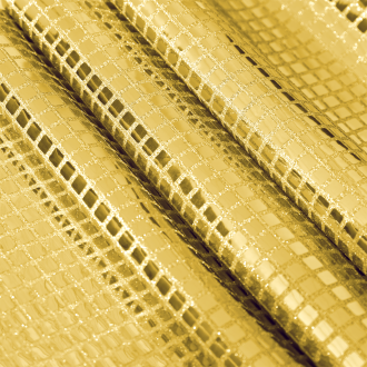 Zlata bleščeča namizna prevleka 275 x 28 cm – kvadratni dekorativni tekač